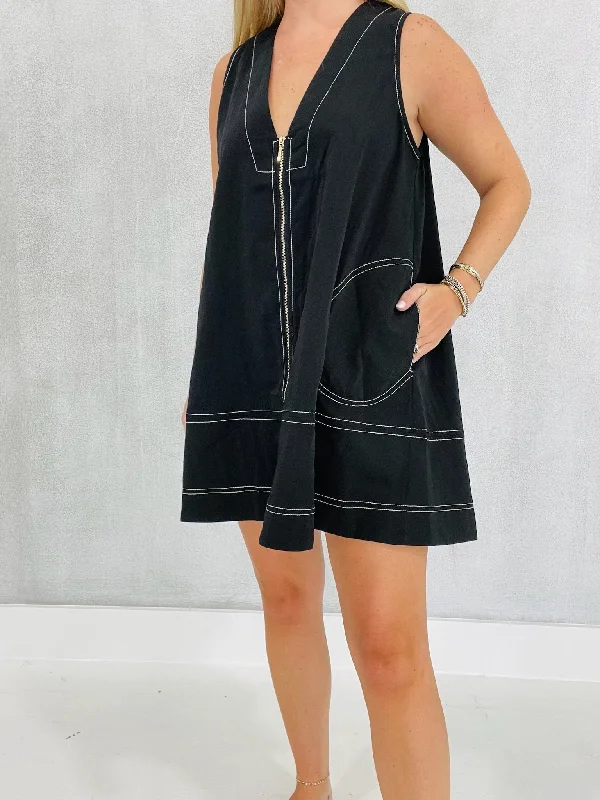 Crazy For You Mini Dress - Black