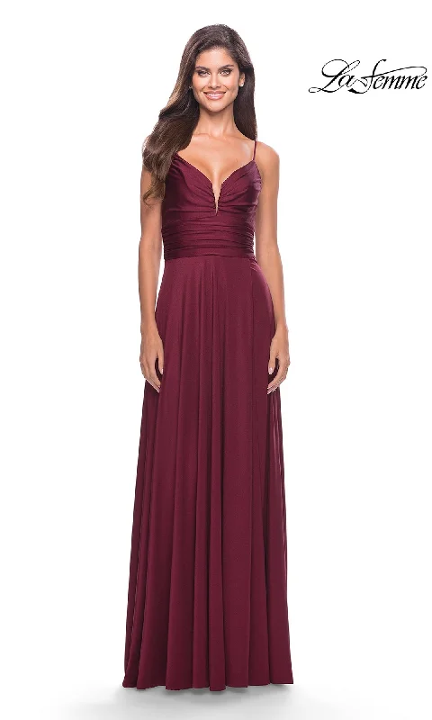 La Femme Simple Long A-Line Prom Dress 31090