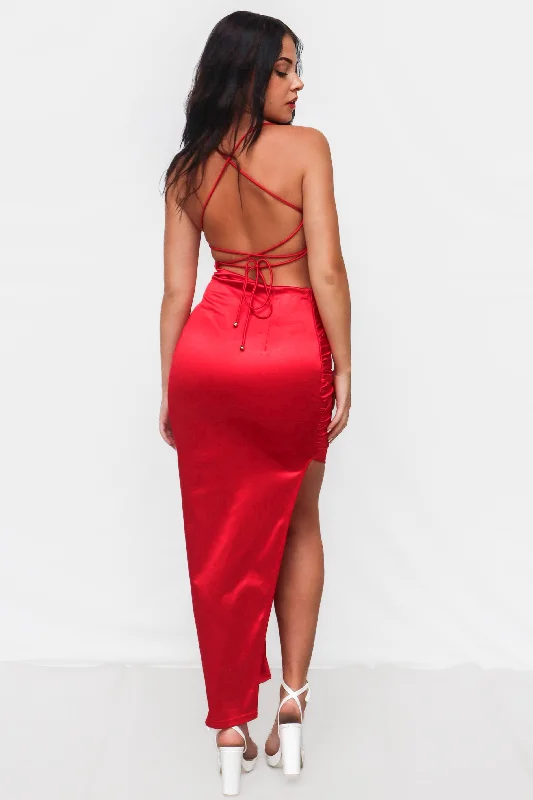 Moana Maxi Dress - Red