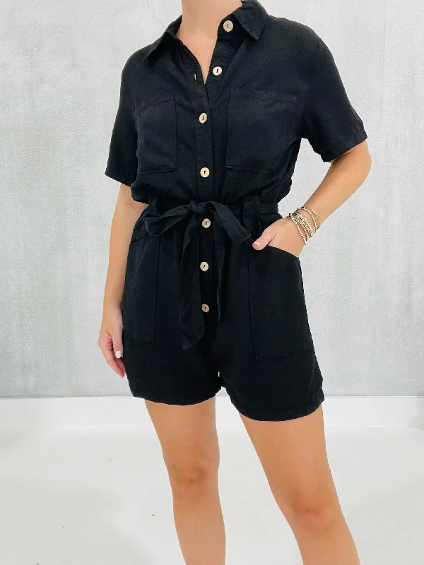 Momentum Romper - Black