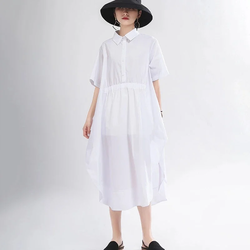 Asymmetrical Shirt Dress 