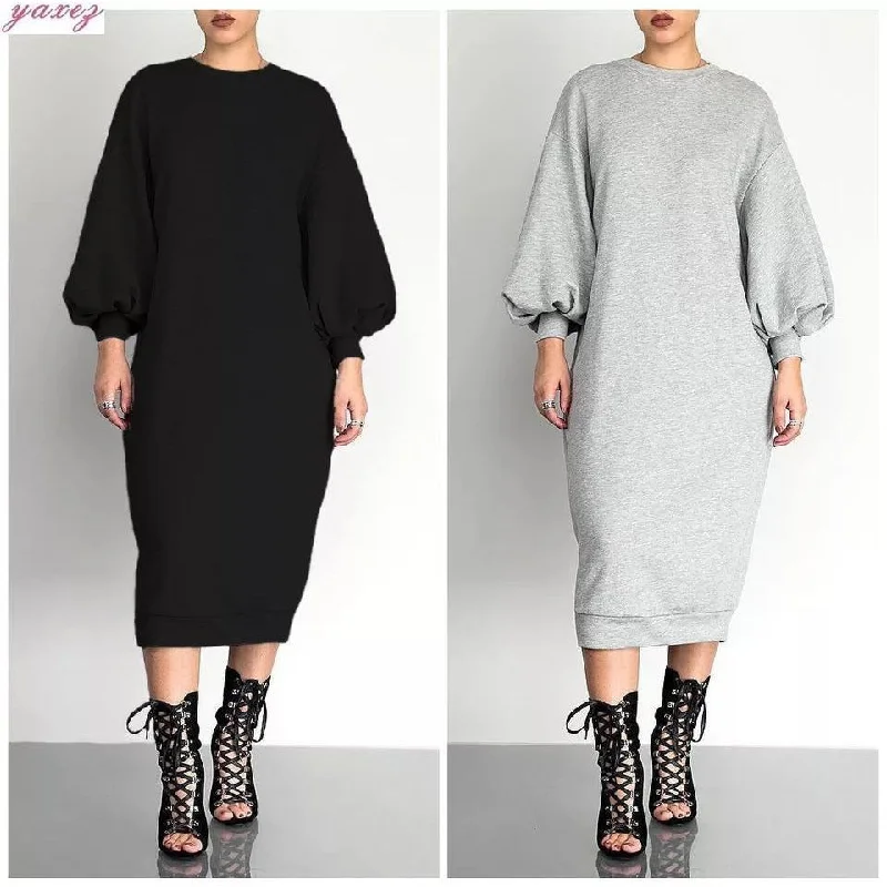 Long sleeve Long Sweater Dress 