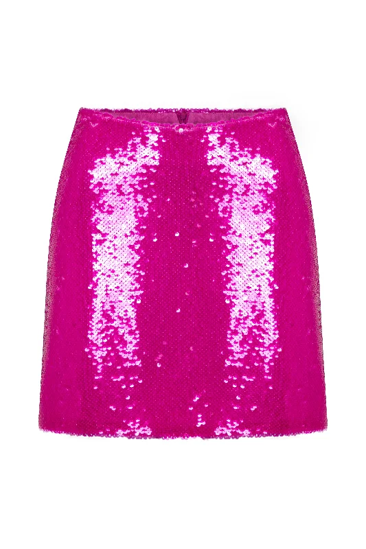 Marde Sequin Mini Skirt in Sugar Swizzle