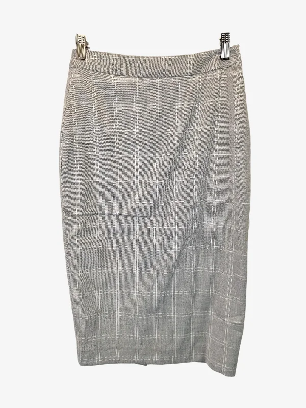 Oxford Sophisticated Pencil Midi Skirt Size 8