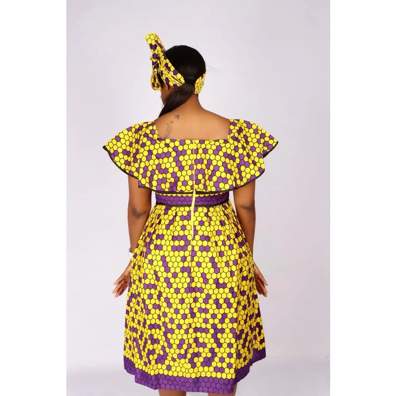 Tshwaro Off Shoulder Ankara Dress 