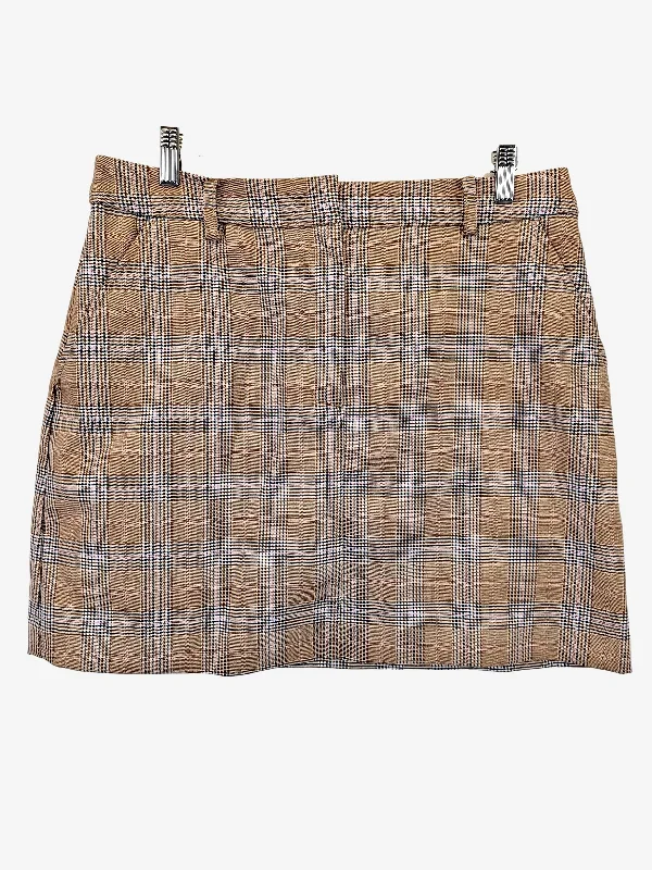 Witchery Preppy Check A Line Mini Skirt Size 14