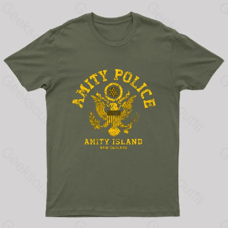 Jaws Amity Police Geek T-Shirt