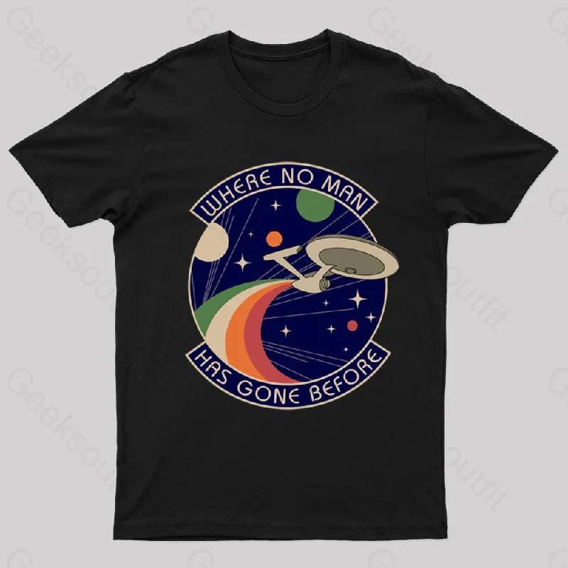 Where No Man Has Gone Before Nerd T-Shirt