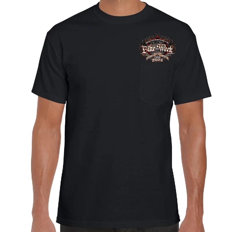 2024 Bike Week Daytona Beach Official Logo Pocket T-Shirt