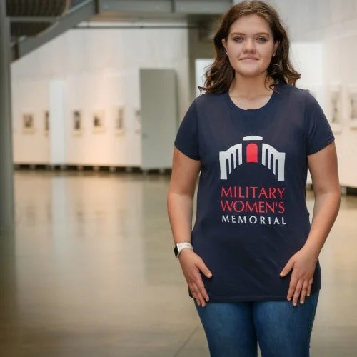 Dark Blue Logo T-Shirt, Women's