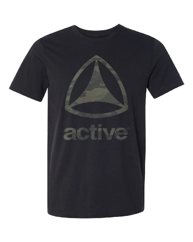 Active Camo Icon Fill Short Sleeve T-Shirt