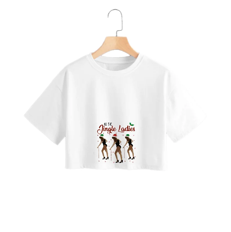 All the Jingle Ladies - Christmas Crop Top