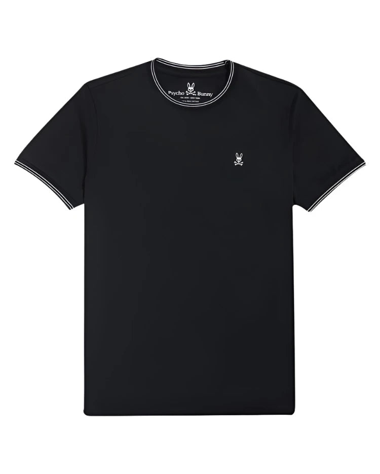 Psycho Bunny Mens Logan Tee Short Sleeve - Black