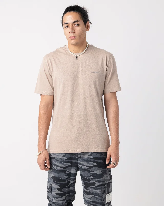 Basic Regular Beige Novencci Reflective t-shirt.