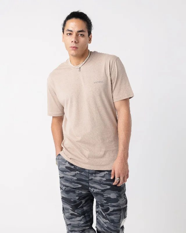 Basic Regular Beige Novencci Reflective t-shirt.