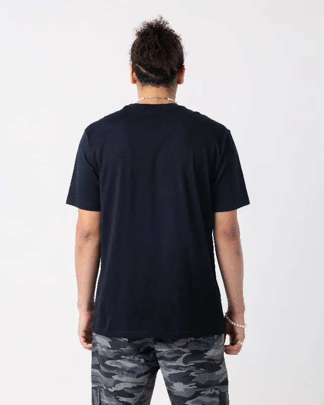 Basic Regular Black Novencci Reflective t-shirt.