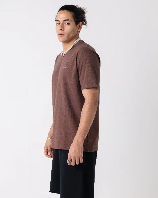 Basic Regular Brown Novencci Reflective t-shirt.