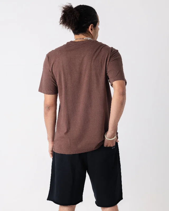 Basic Regular Brown Novencci Reflective t-shirt.