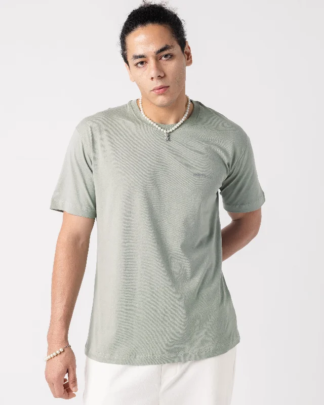 Basic Regular Mint-Green Novencci Reflective t-shirt.