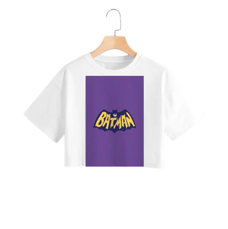 Batman Purple Logo Crop Top