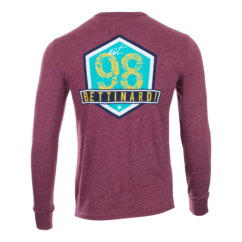 Bettinardi Est. 1998 Heathered Maroon Long-Sleeve T-Shirt