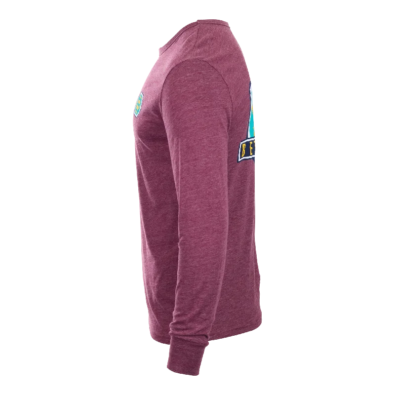 Bettinardi Est. 1998 Heathered Maroon Long-Sleeve T-Shirt