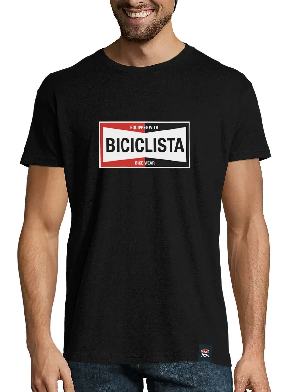 Biciclista Logo Equipped -  Unisex T-shirt - Black