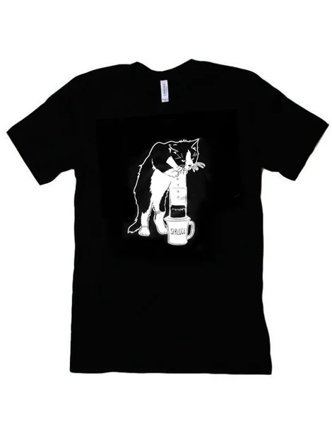 Black AeroPress Cat Tee