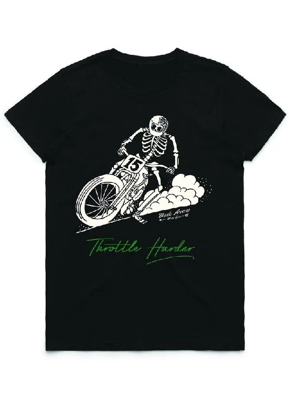 Black Arrow Ladies Throttle Harder T'Shirt