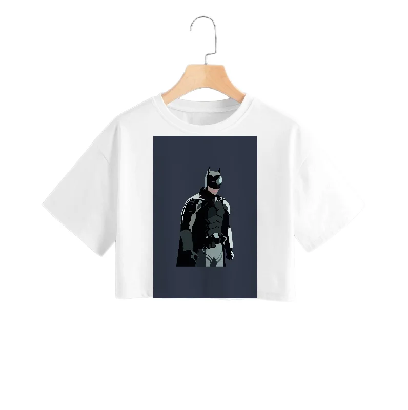 Black Batman Crop Top