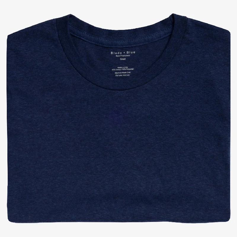 Blue/Black Heather Tri Blend T-Shirt