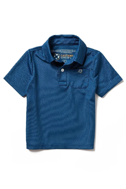 Castaway Boys Polo Shirt Washed Navy