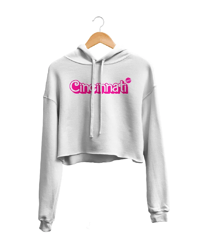 Cincinnati Glam - Crop Hoodie