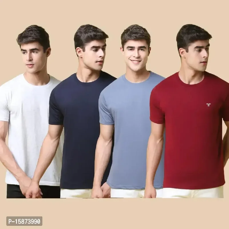 Combo of 4 Branded Plain T Shirts Rs. 599 Only