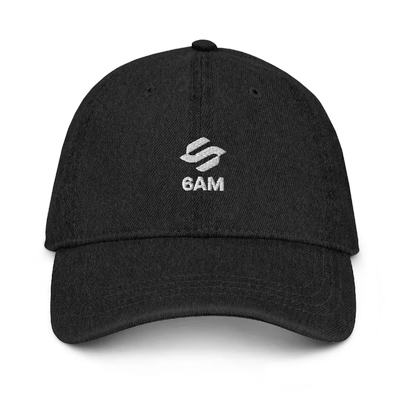 6AM Denim Dad Hat (Black)