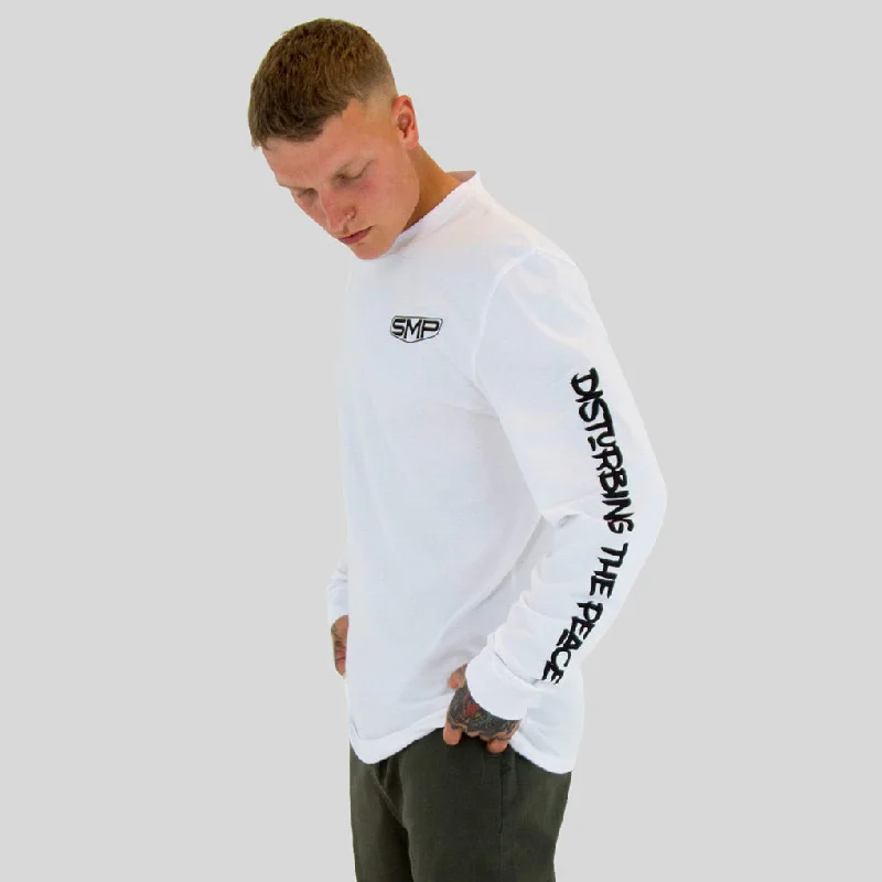 Disturbing The Peace L/S T-Shirt White