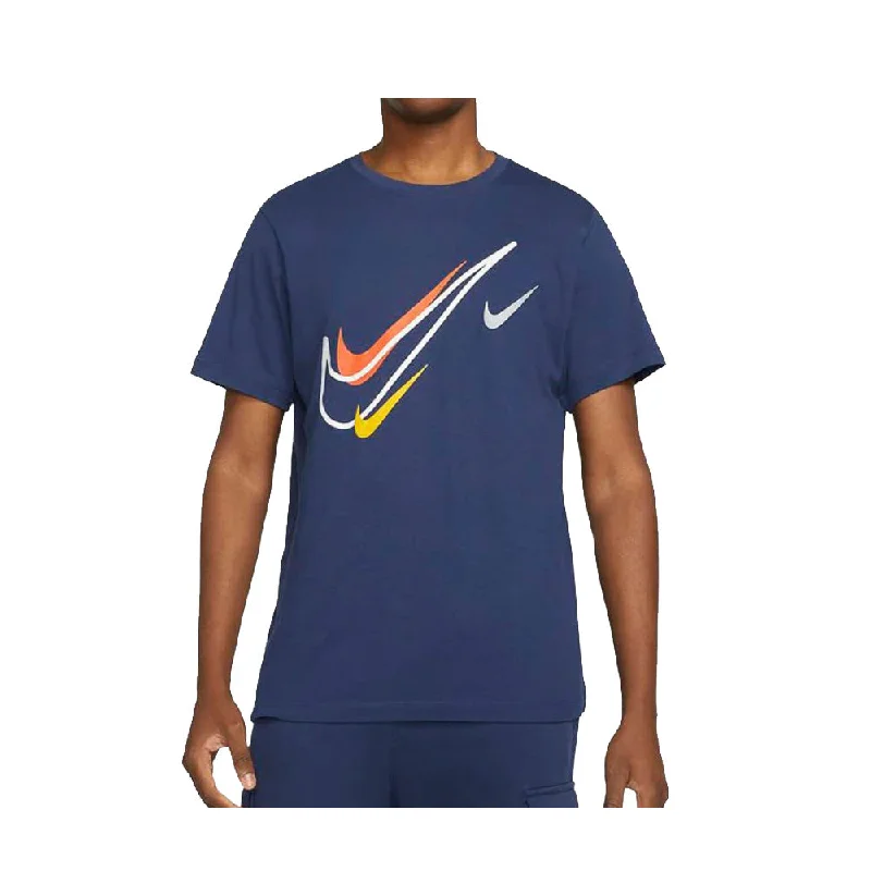 Nike Multi Swoosh Mens T-Shirt Navy