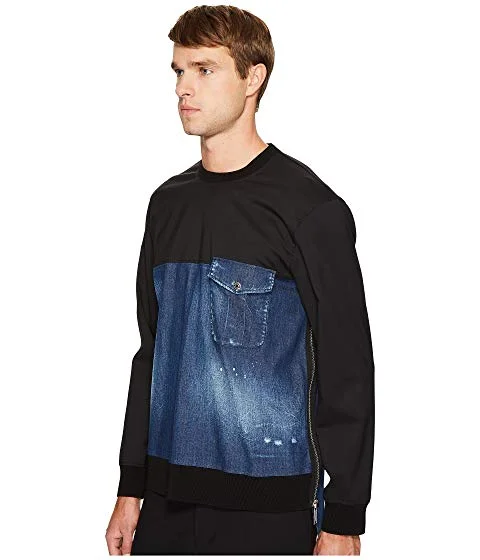 DSQUARED2 Stretch Denim Pullover Shirt