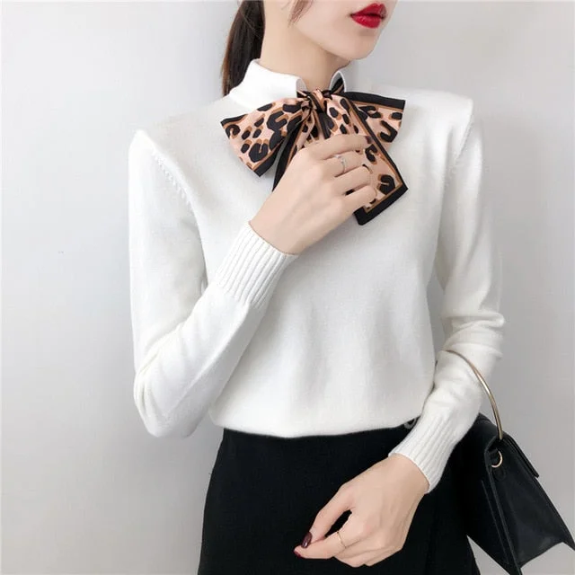 Fashion Women OL Knitted Sweater Elegant Long