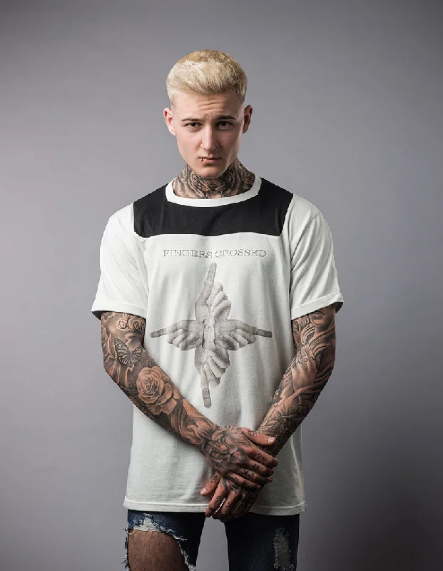 Fingers Crossed Longline tee