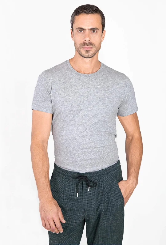 T-SHIRT GRIS CUELLO REDONDO