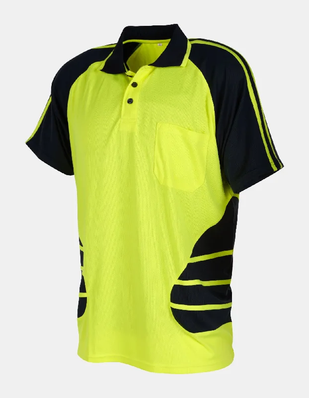 Hi-Viz Short Sleeve Polo Lime