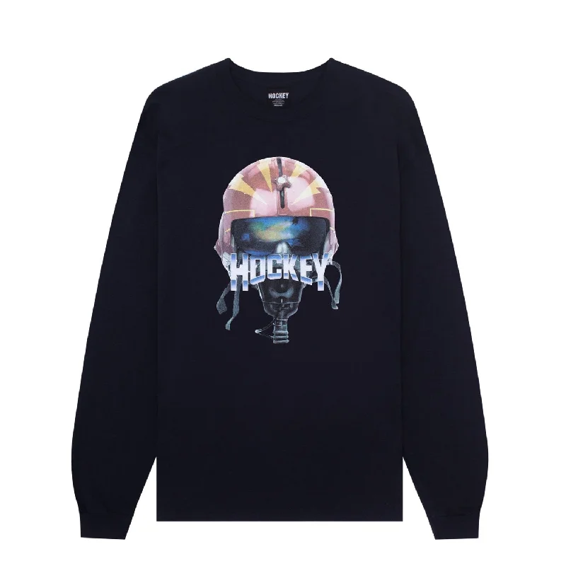 Hockey Eject Long Sleeve Tee Black