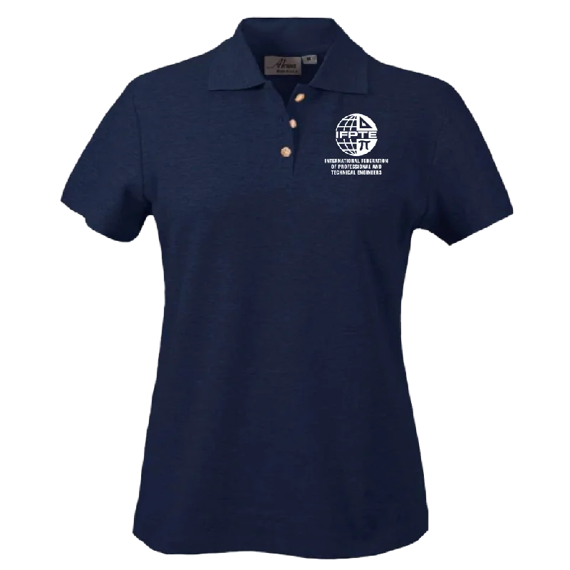 IFPTE Womens Polo - Navy Blue