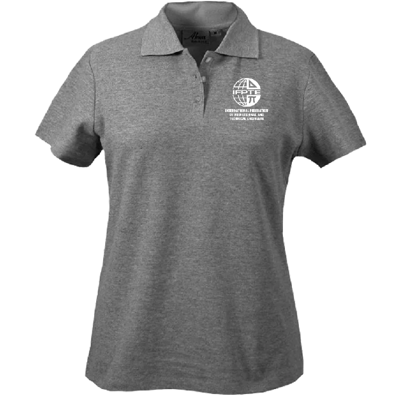 IFPTE Womens Polo - Gray