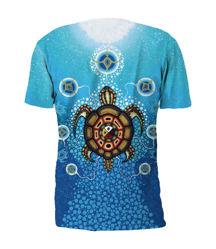 James Jacko Medicine Turtle Full Print Art T-Shirt