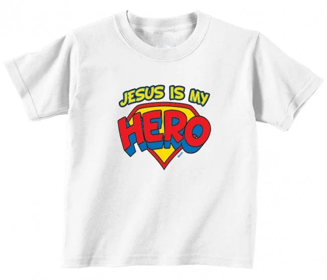 Jesus is My Hero Toddler and Kids T Shirt