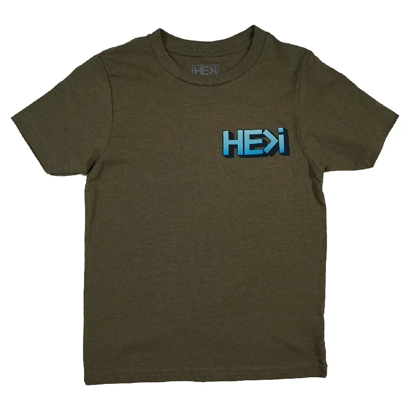 KID'S SATURDAY TEE IN MILITARY GREEN