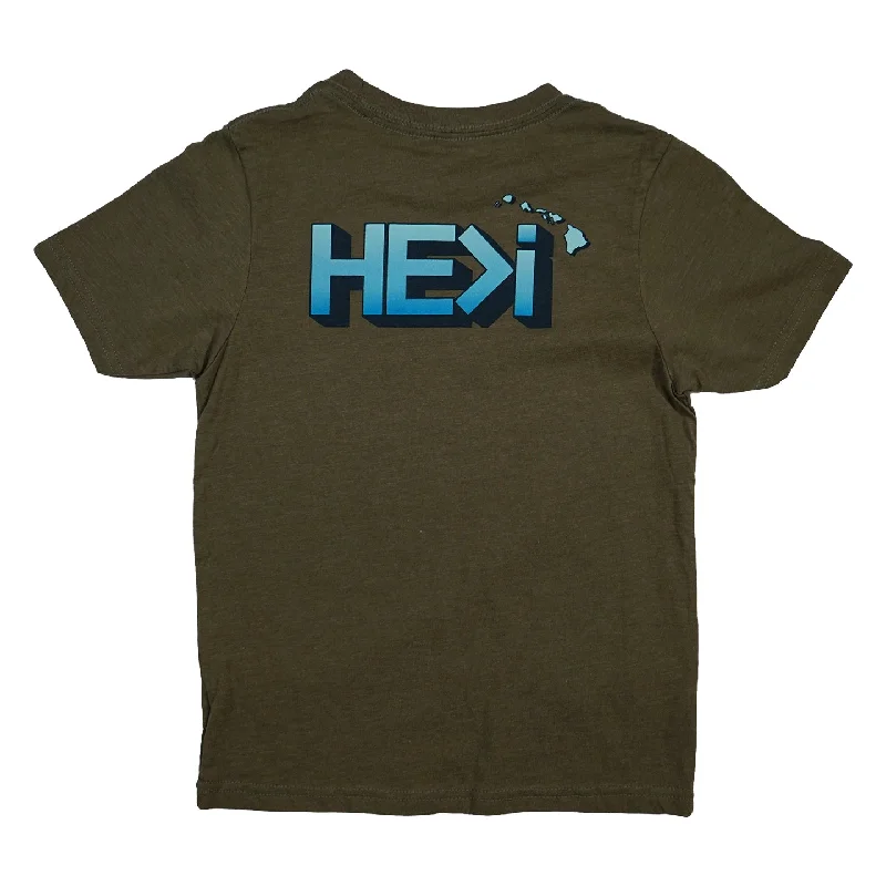 KID'S SATURDAY TEE IN MILITARY GREEN