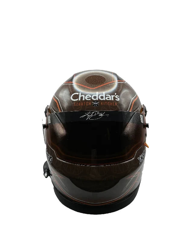 KYLE BUSCH #8 CHEDDARS BROWN FULL SIZE REPLICA HELMET